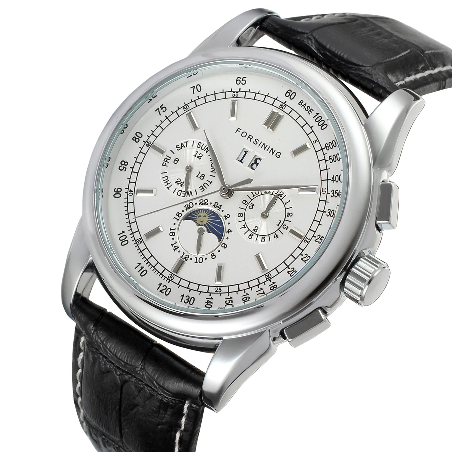 2024New Replica Moon Phase Multifunctional Automatic Man Watch Mechanical Waterproof Leather High-End Luxury Elegant Wrist Clock