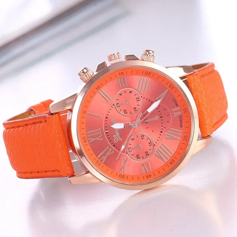 Watch Women Casual Ladies Watches Top Brand Luxury Woman Watch Leather Waterproof Simple Dress Quartz Wristwatch Female Clocks