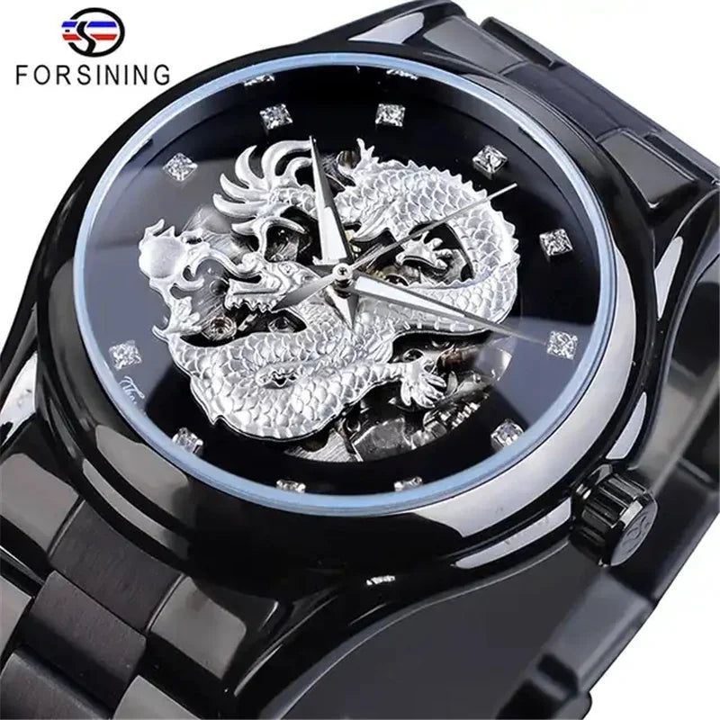 The Golden Dragon - Automatic Skeleton Watch