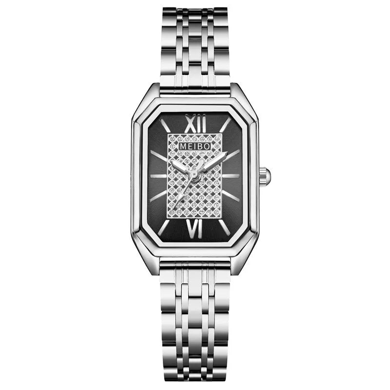 Women Luxury Famous Brand Watches Womens Stainless Steel Rectangle Quartz Watch For Women Fashion Dress Watches Relogio Feminino