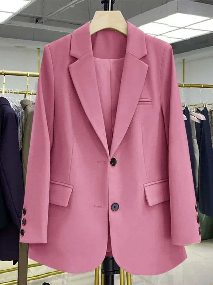 New in Spring Autumn Elegant Blazer Women Korean Casual Women's Jacket Fashion Luxury Female Coats Splice Office Lady Clothes