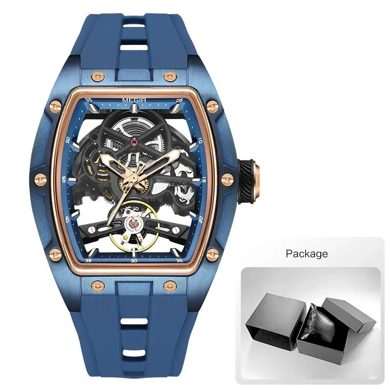 Skeleton Sport Automatic Watch - Silicone Band Waterproof