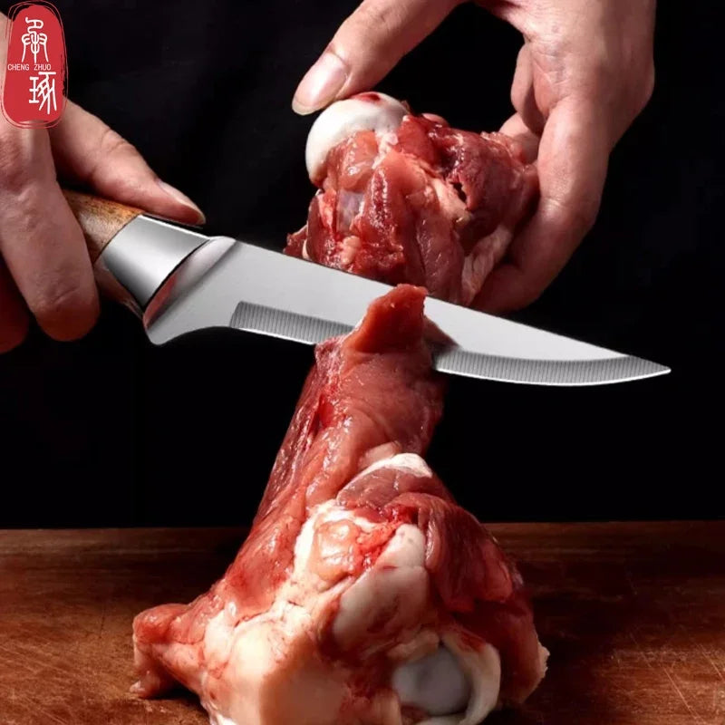 Stainless Steel Kitchen Knife Set Meat Cutting Knife Butcher's Pig Killing Knife Professional Boning Knife Kitchen Accessories
