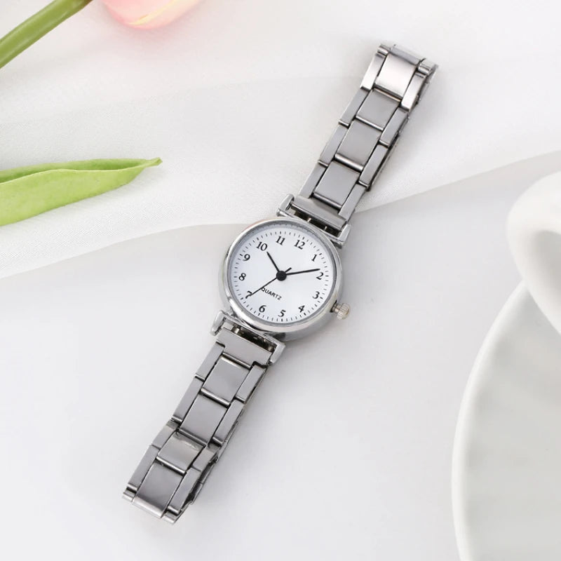 Luxury Quartz Wristwatches for Women Fashion Analog Quartz Watch Stainless Steel Strap Ladies Watches Casual Relojes Para Mujer
