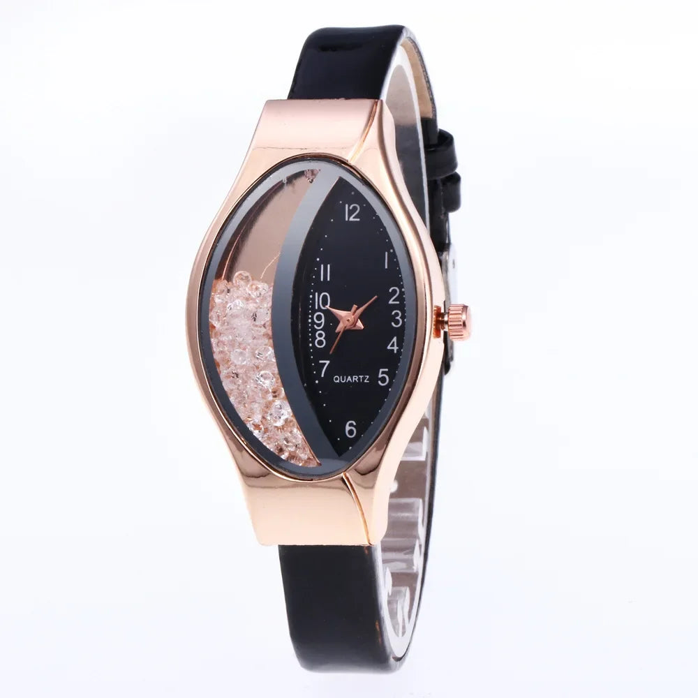 Fashion Women Watch Luxury Brand Ladies Clock Watches Pu Leather Wristwatch Women Watch Gift Montre Femme Relogios Feminino