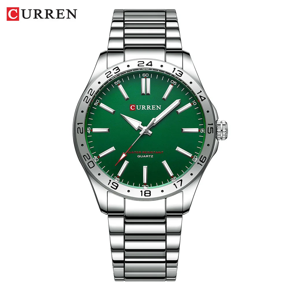 CURREN 8452 Men's Quartz Watch - Simple Fashion Business Stainless Steel