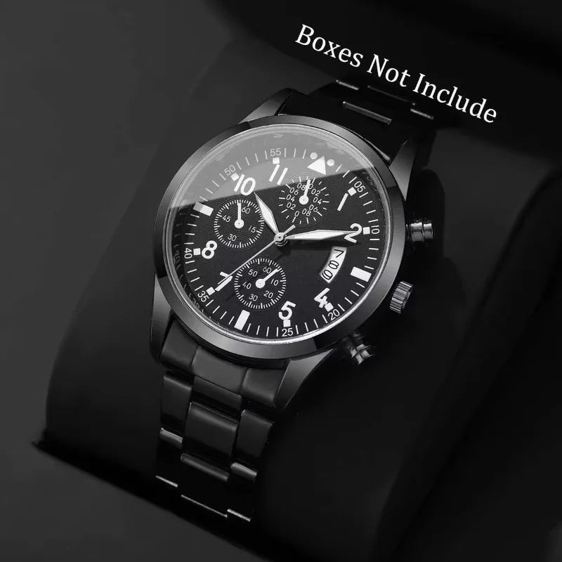 Quartz Watches for Man Luminous Men Wristwatch Classic Calendar Male Business Steel Clock Relogio Masculino Popular Saati Hot