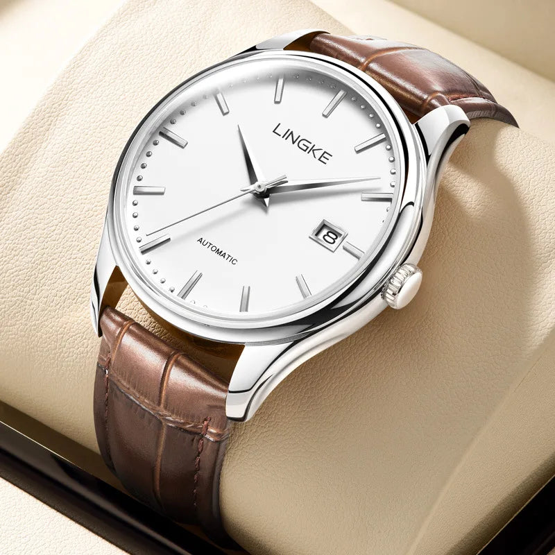 Automatic mechanical watch for Man with NH35 movement from Japan ultra-thin series sapphire mirror with 42mm dial and 11mm thick