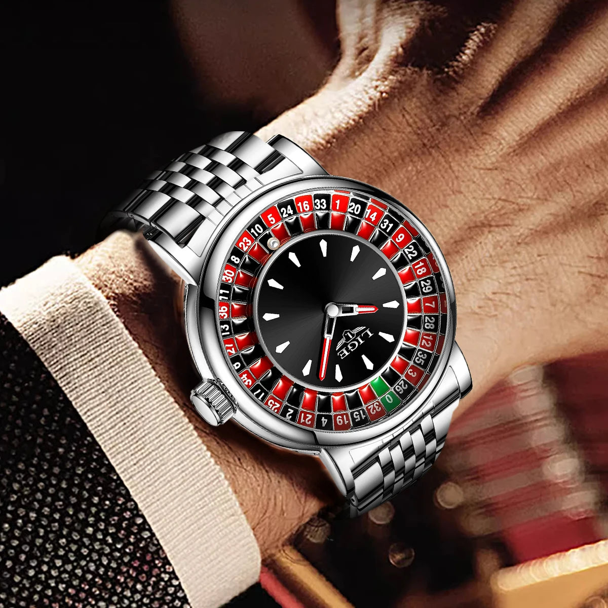 The Vegas Spinner - Roulette Dial Watch