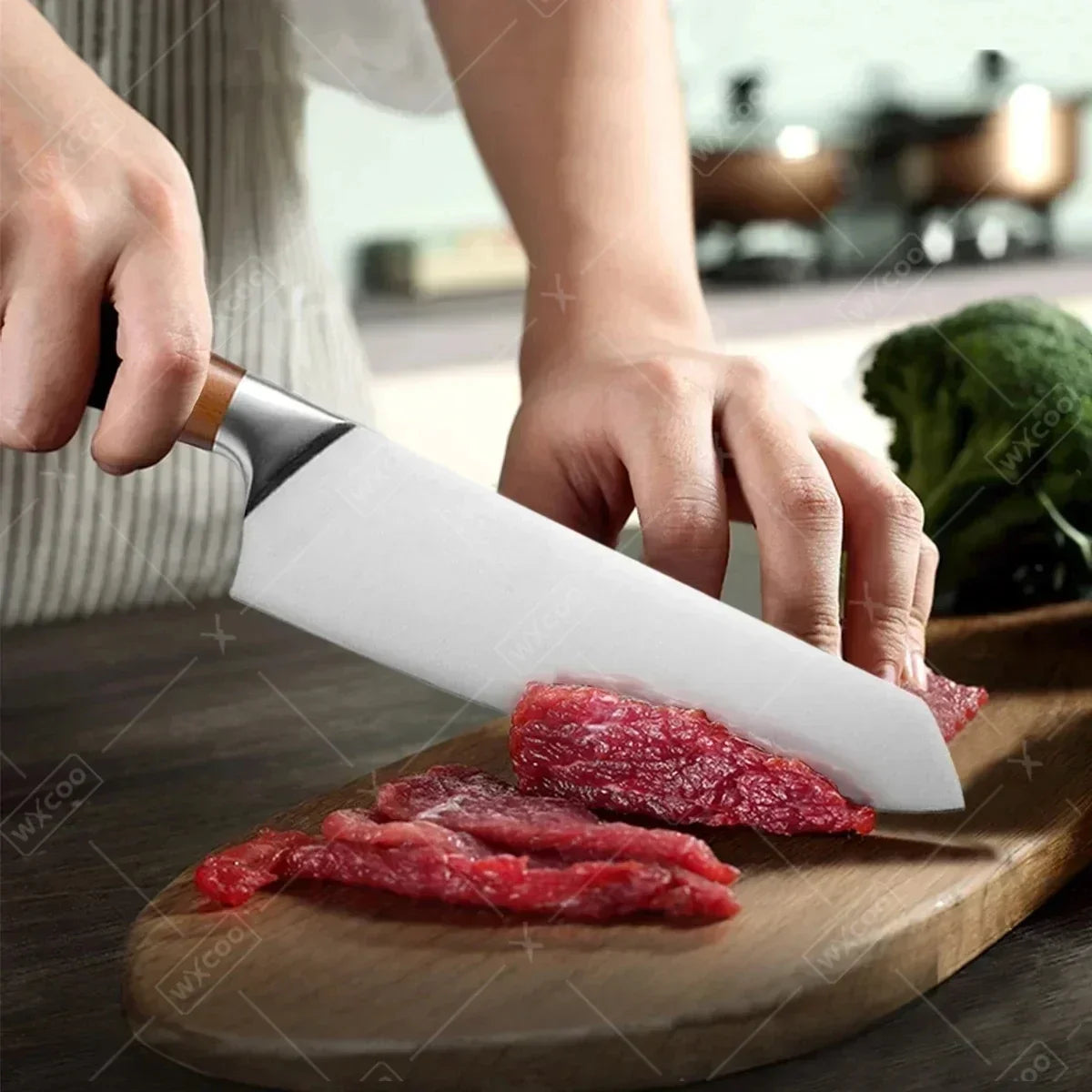 WXCOO Professional Japanese Chef's Knife Hand Forged Kitchen Knife Set Cooking Sashimi Knives Fruit Peeling & Slicing Knife