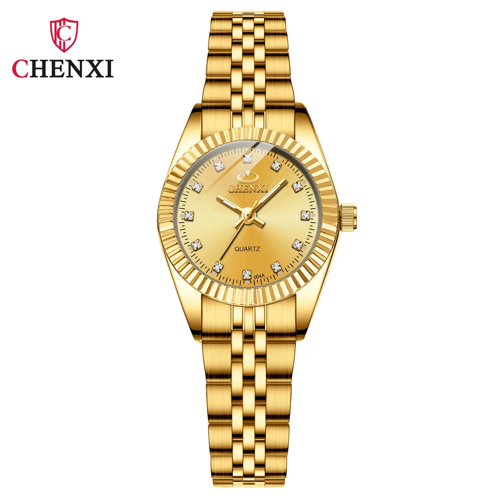 Golden Radiance - Women's Luxury Stainless Steel Quartz Watch