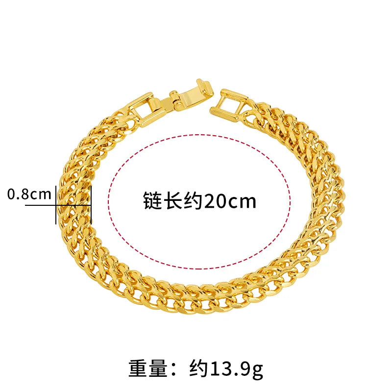 24K Gold Women's Keel Bracelet