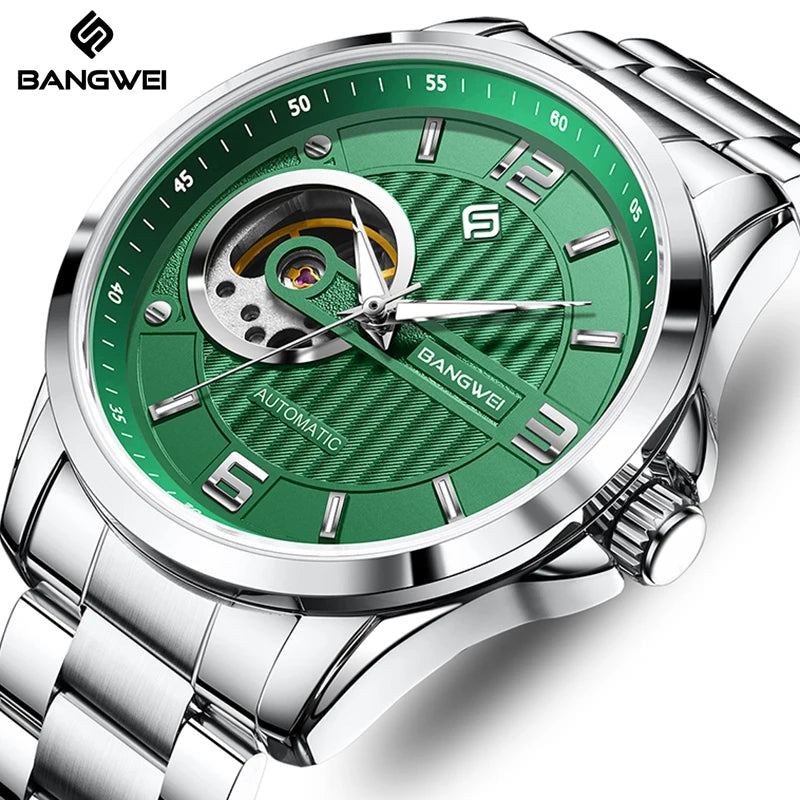 LIGE Tourbillon Watches For Men Fashion Business Watch Men Top Brand Luxury Waterproof Men's Mechanical Wristwatch Reloj Hombre