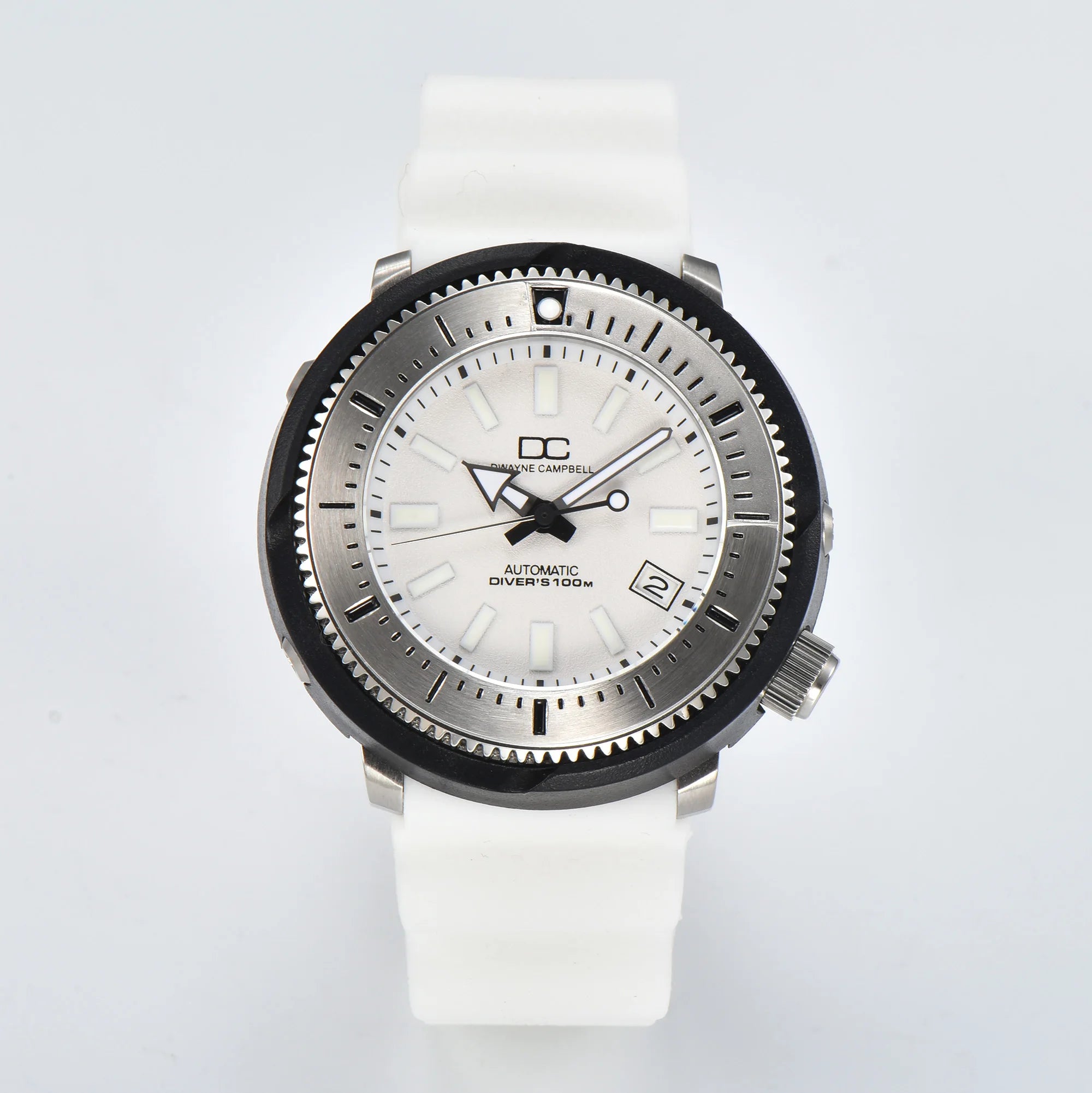 Automatic mechanical watch NH35 with waterproof sapphire glass and rubber strap - trendy, individual and fashionable wristwatch