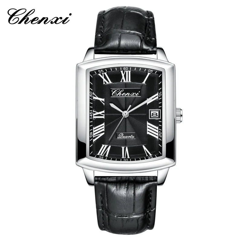 CHENXI 079A Couple Square Dial Watch