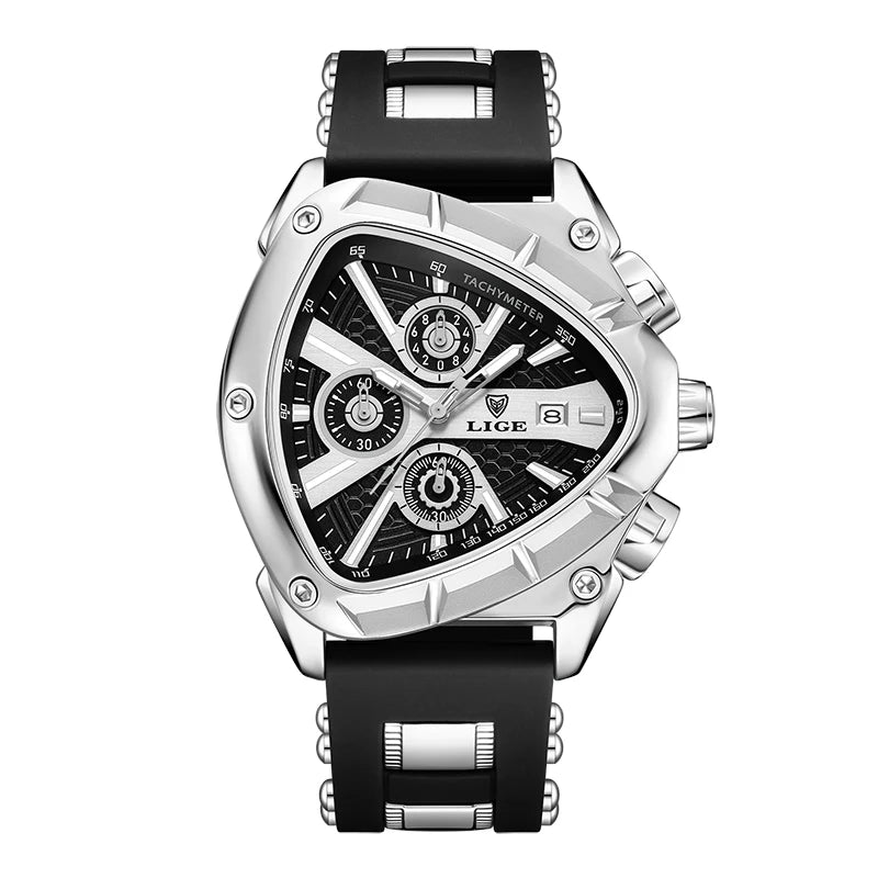 LIGE Original Luxury Men Watch Waterproof Sport Mens Quartz Wrist Watches Business Big Dial Wristwatches Relogio Masculino+BOX