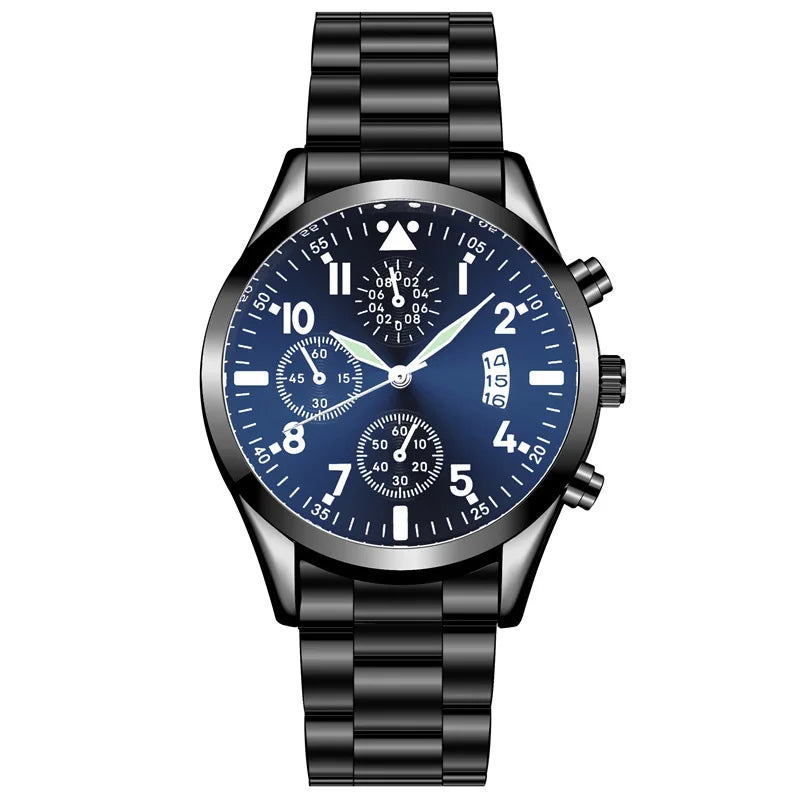 Quartz Watches for Man Luminous Men Wristwatch Classic Calendar Male Business Steel Clock Relogio Masculino Popular Saati Hot