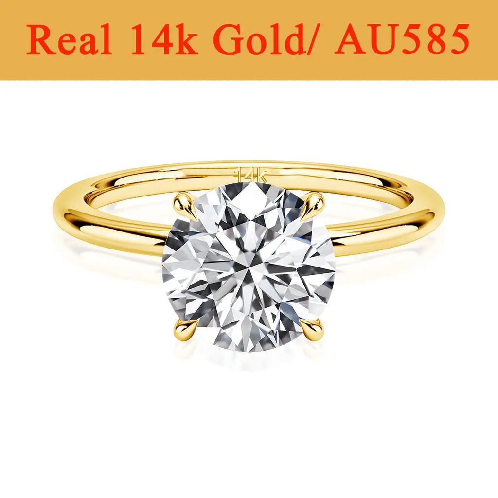 14K Gold Moissanite Women's Ring