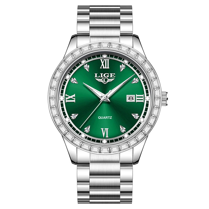 LIGE Femme Elegance - Luxury Women's Waterproof Date Watch
