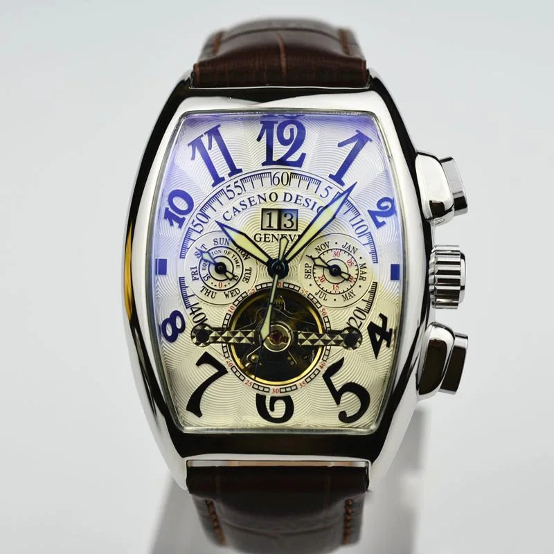 Tourbillon Skeleton Automatic Mechanical Watches for Men Top Brand Luxury Military Sport WristWatch Stainless Steel Male Clocks