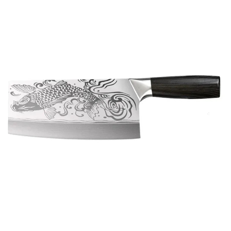 PLYS Stainless Steel Chef Specialized Knives,Kitchen Knife Set, Household Sharp Slicing Meat Chopper Boning Knife