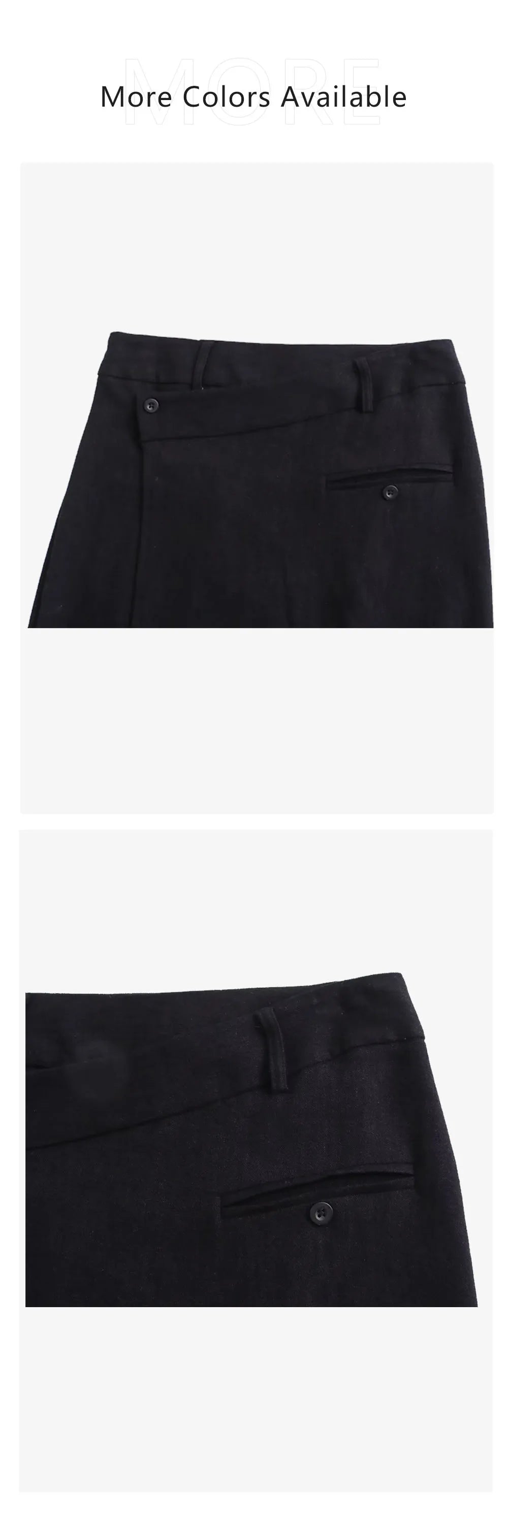 UNIZERA 2023 Autumn/Winter New Product Women's New Fashion Style Asymmetric Tank Top Slim Fit Wrap Hip Half Skirt Set
