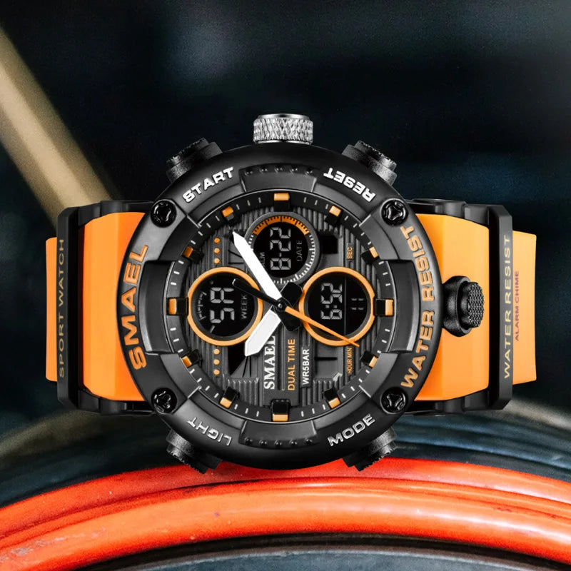 MaxDial Precision - Big Face Dual Time Quartz Stopwatch