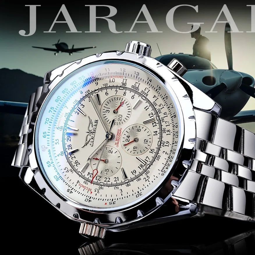 JARAGAR 212 Hollowing Dial Chronograph Watch