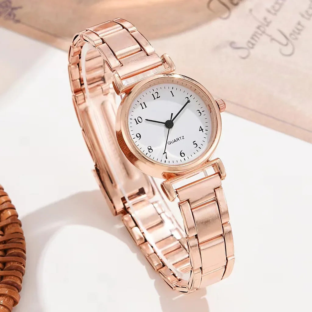 Luxury Quartz Wristwatches for Women Fashion Analog Quartz Watch Stainless Steel Strap Ladies Watches Casual Relojes Para Mujer
