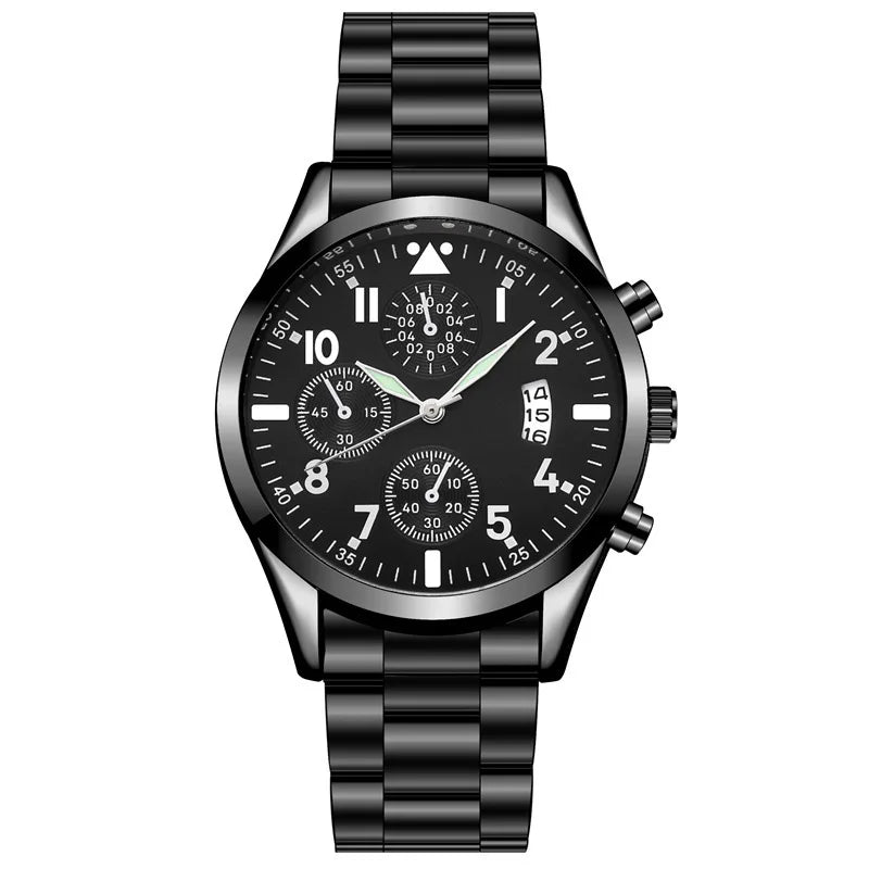 Quartz Watches for Man Luminous Men Wristwatch Classic Calendar Male Business Steel Clock Relogio Masculino Popular Saati Hot