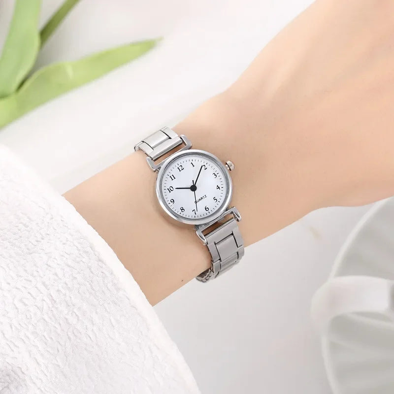 Luxury Quartz Wristwatches for Women Fashion Analog Quartz Watch Stainless Steel Strap Ladies Watches Casual Relojes Para Mujer