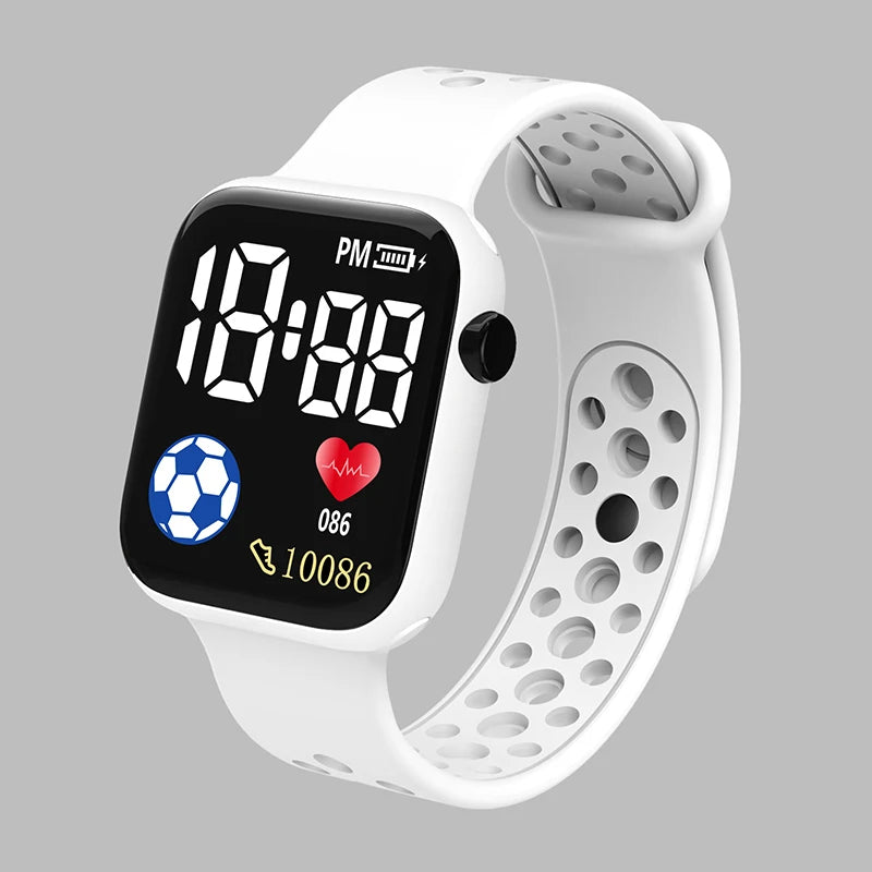 2025 LED Digital Watch For Kids Boys Sports Waterproof Watches Girls Silicone Digital Watch Casual Childrens Electronic Reloj