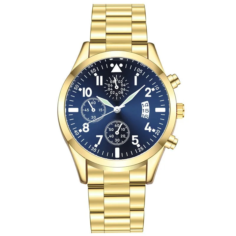 Quartz Watches for Man Luminous Men Wristwatch Classic Calendar Male Business Steel Clock Relogio Masculino Popular Saati Hot