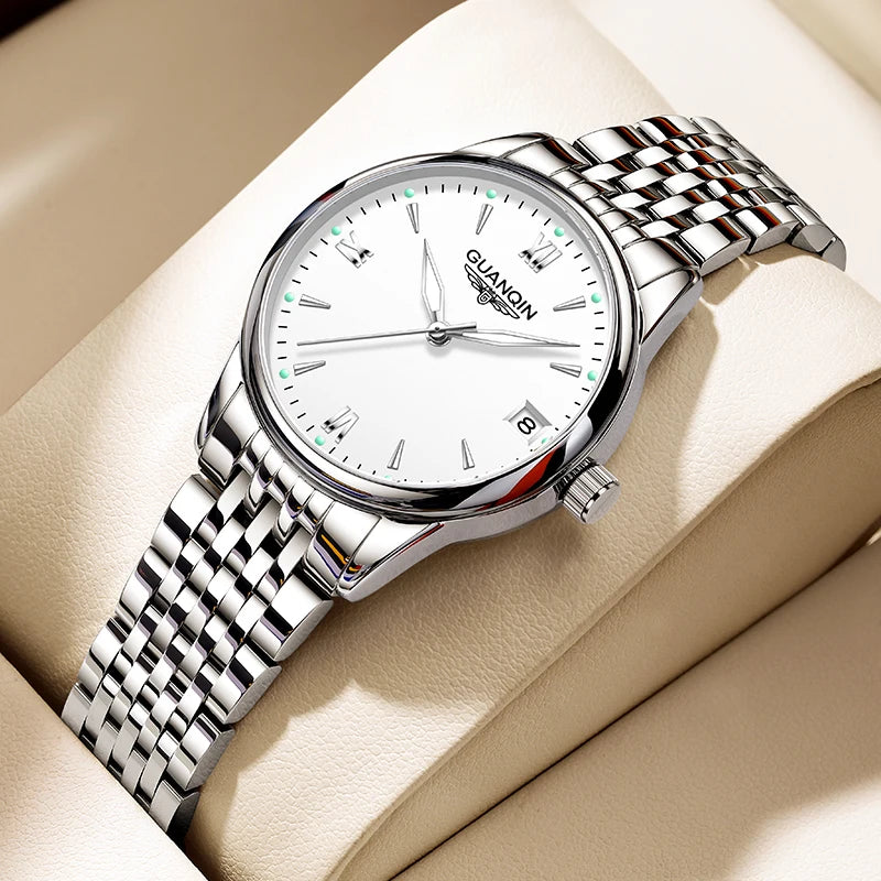 Women's Automatic Watch - Elegant Stainless Steel Waterproof