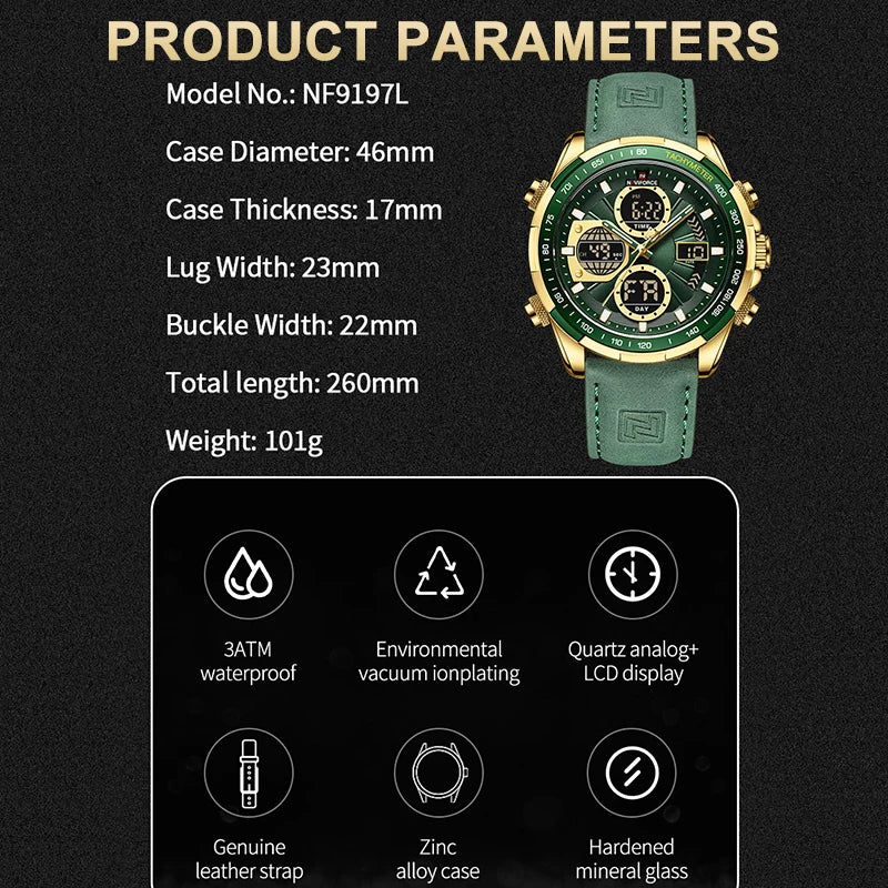 The Leather Commando - Military Sport Chronograph