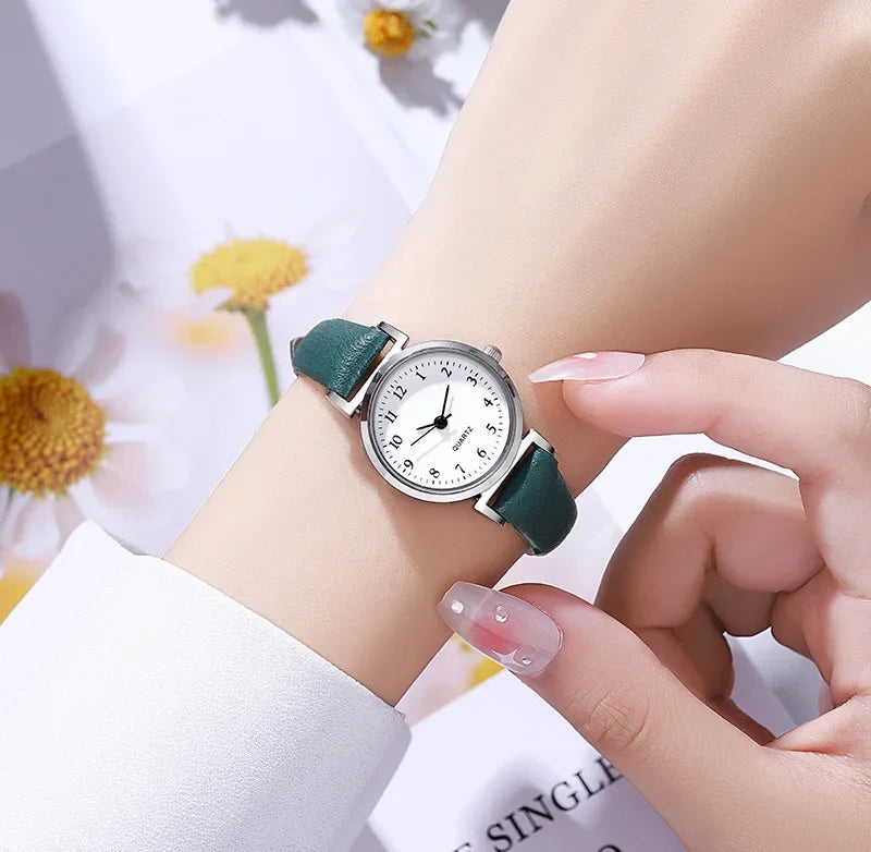 Brand Quartz Watchesfor Women Hight Quality Ladies Luxury Fashion Small Dial Casual Watch Leather Wristwatch Relojes Para Mujer