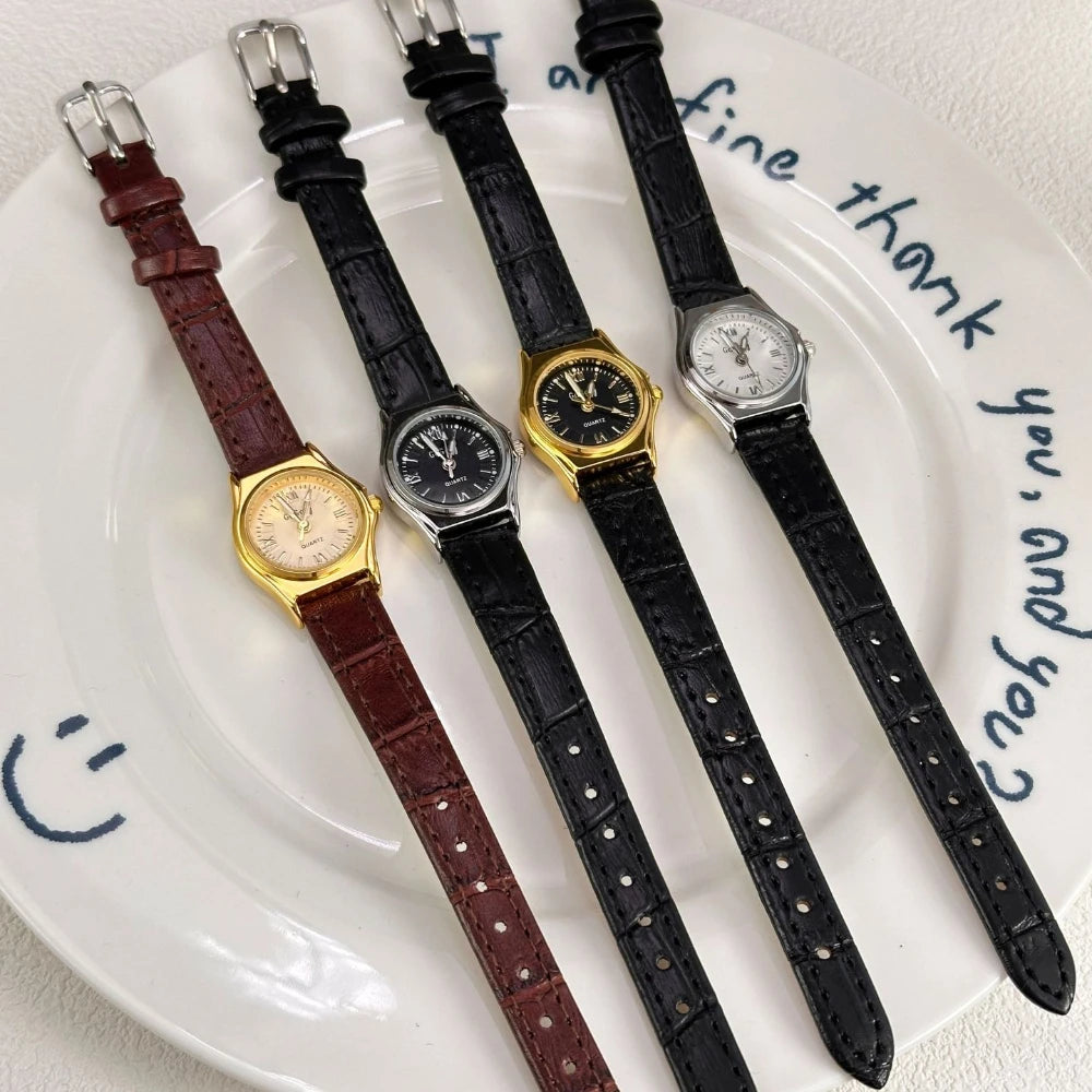 Luxury Leather Watch for Woman Stainless Steel Ladies Quartz Watch Dress Elegant Women Watches Fashion Reloj
