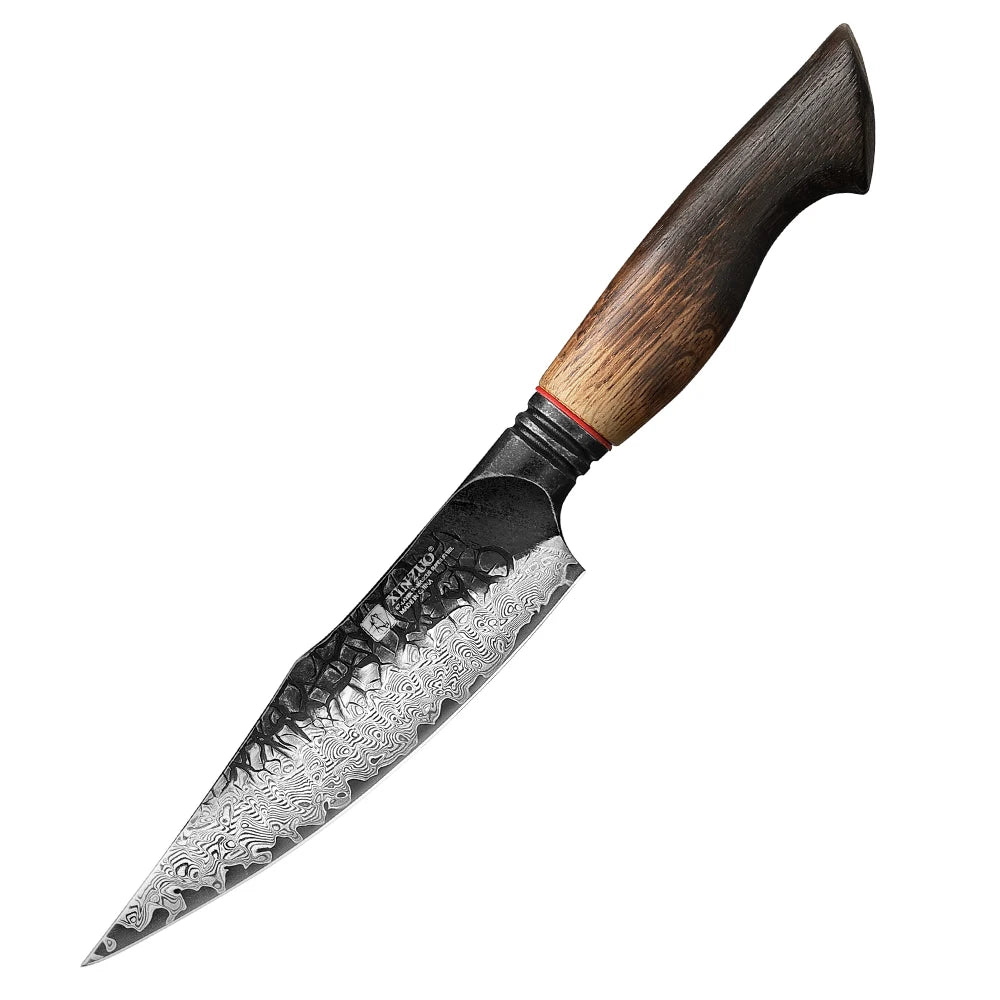 XINZUO 1-5PCS Damascus Steel Kitchen Knife 10Cr15CoMov Steel Core Chopping Vegetables And Fruits Household Kitchen Knife