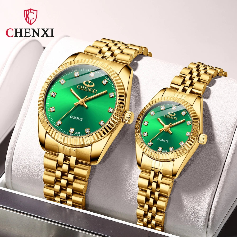 Golden Radiance - Women's Luxury Stainless Steel Quartz Watch
