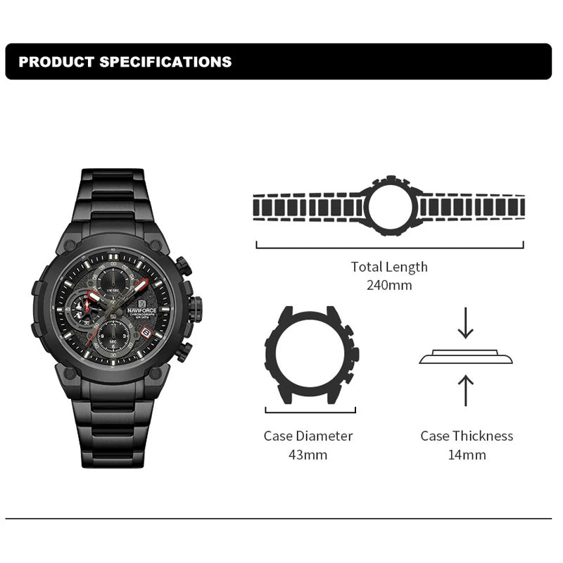 The Sport Fusion - Fashion Chronograph Watch