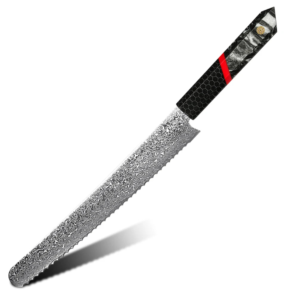AMBER Kitchen Knife Set VG10  Damascus Steel Chef Knife Kitchen Accessories Professional Chef knives Cooking Tools