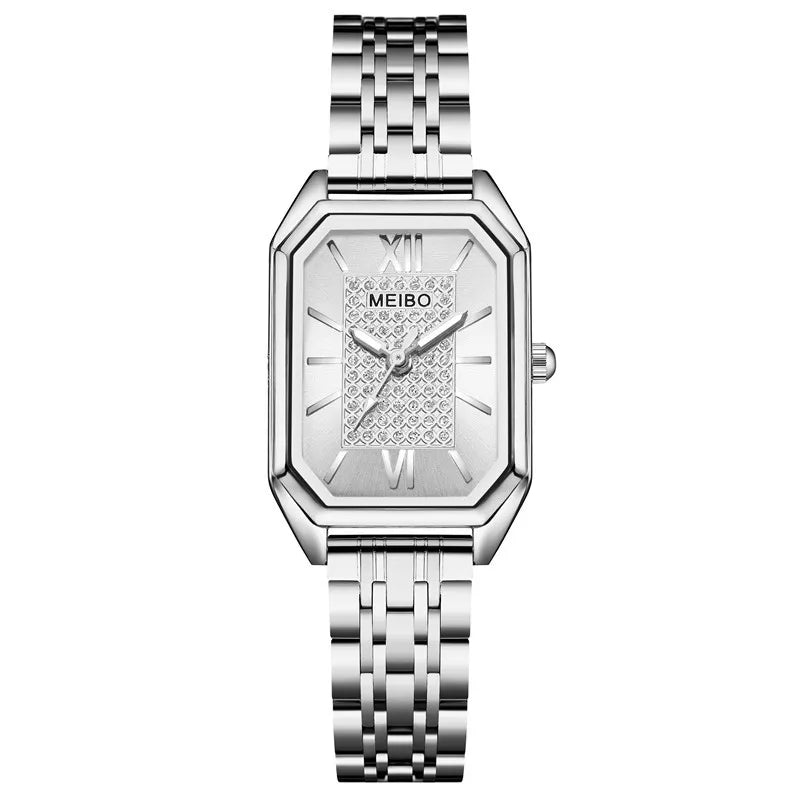 Women Luxury Famous Brand Watches Womens Stainless Steel Rectangle Quartz Watch For Women Fashion Dress Watches Relogio Feminino