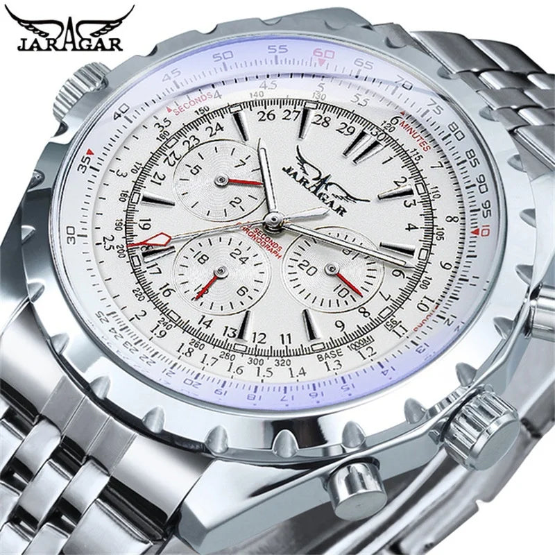 JARAGAR 212 Hollowing Dial Chronograph Watch