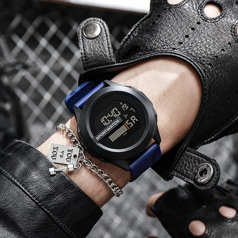 Sport Watch for Man Luxury Digital Wristwatch Stopwatch Luminous with Date Week Original Waterproof Clock Men Sport LED Watches