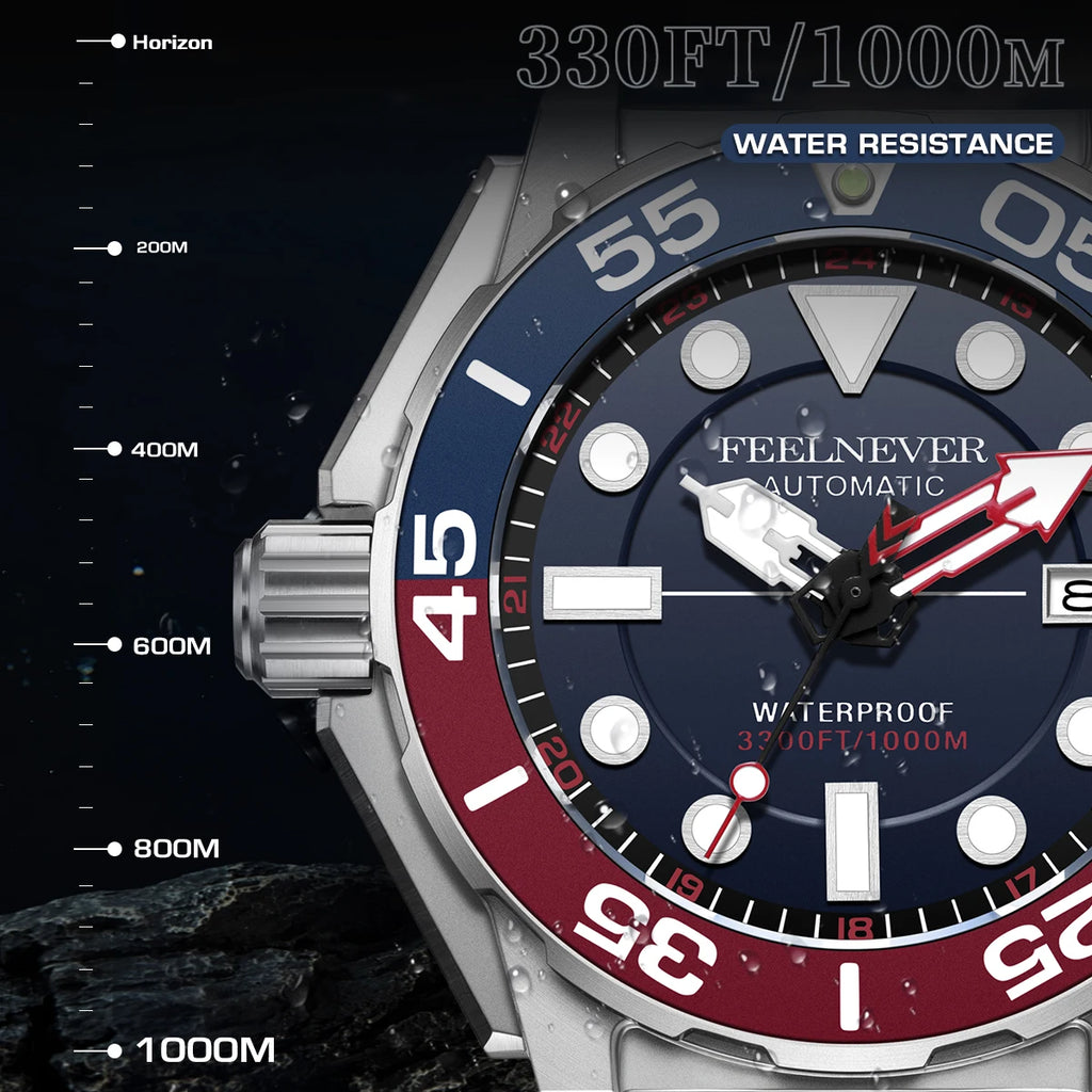 The Deep Diver - Automatic Mechanical Dive Watch