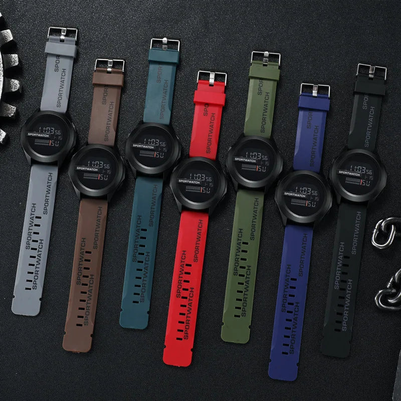 Sport Watch for Man Luxury Digital Wristwatch Stopwatch Luminous with Date Week Original Waterproof Clock Men Sport LED Watches