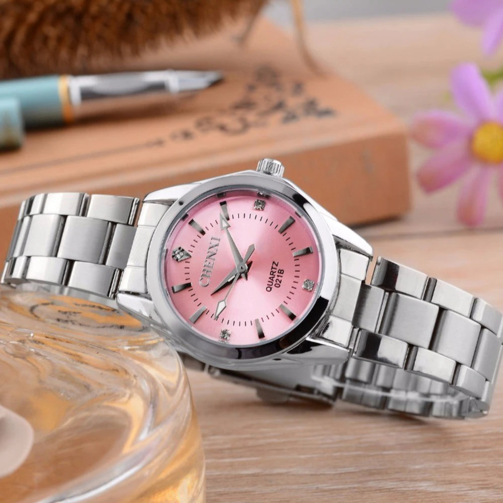 Watches Women Luxury Stainless Steel Wristwatches Analog Luminous Quartz Clock Watch Women's Relogio Feminino часы женские