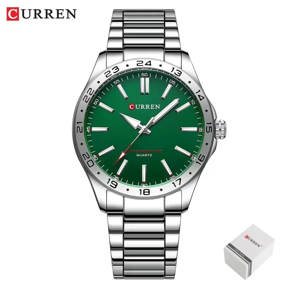 CURREN 8452 Men's Quartz Watch - Simple Fashion Business Stainless Steel