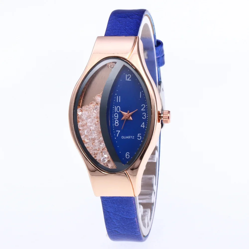 Fashion Women Watch Luxury Brand Ladies Clock Watches Pu Leather Wristwatch Women Watch Gift Montre Femme Relogios Feminino