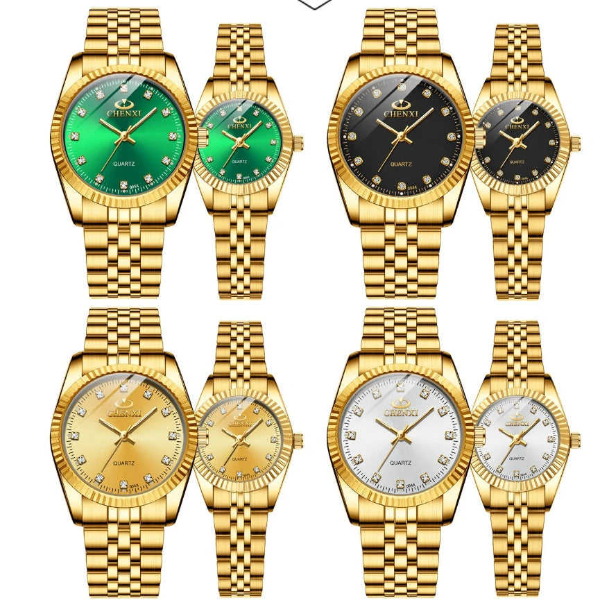Golden Radiance - Women's Luxury Stainless Steel Quartz Watch